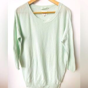 Aritzia WILFRED Mint Green Cashmere/Silk Sweater